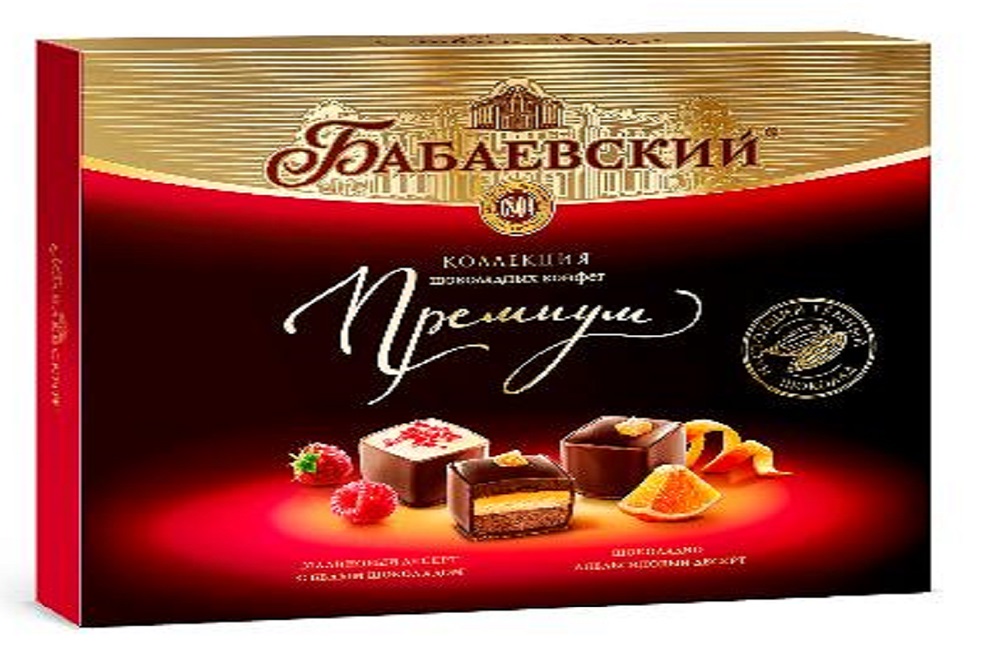 Конфеты Бабаевские Премиум коллекция малина апельсин 105г