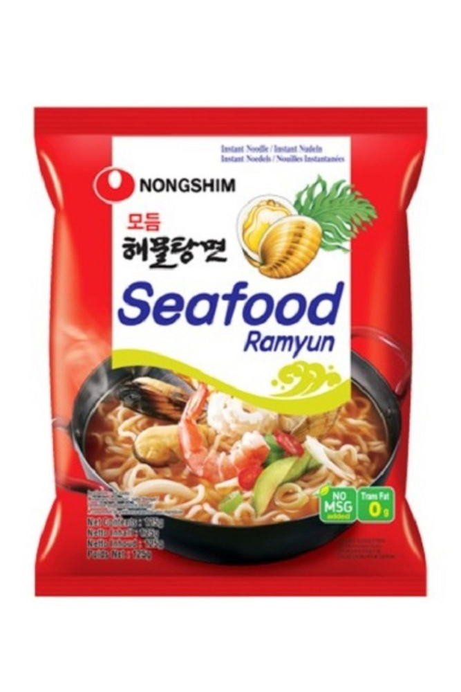 Лапша Нонгшим Рамен со вкусом морепродуктов 125г