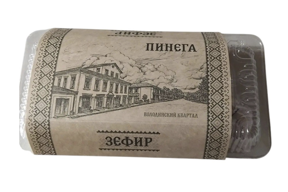 Зефир шооладный 200г Пинега