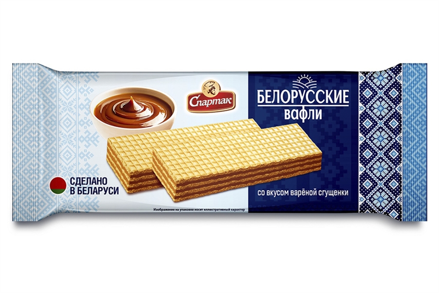 Вафли Белорусские со вкусом вареной сгущенки 72г