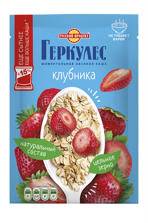 Каша Русский Продукт Геркулес клубника 40г