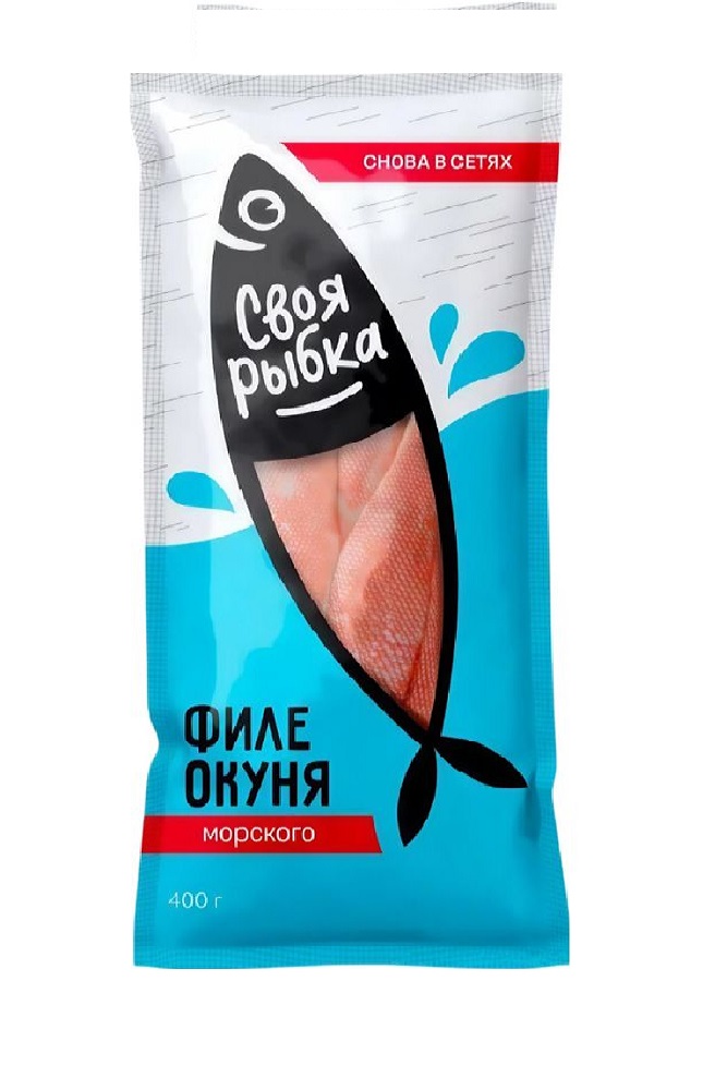 Окунь Своя рыбка филе на коже св/м 400г