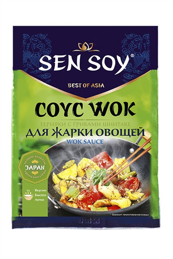 Соус СенСой ВОК терияки с грибами для жарки овощей 80г