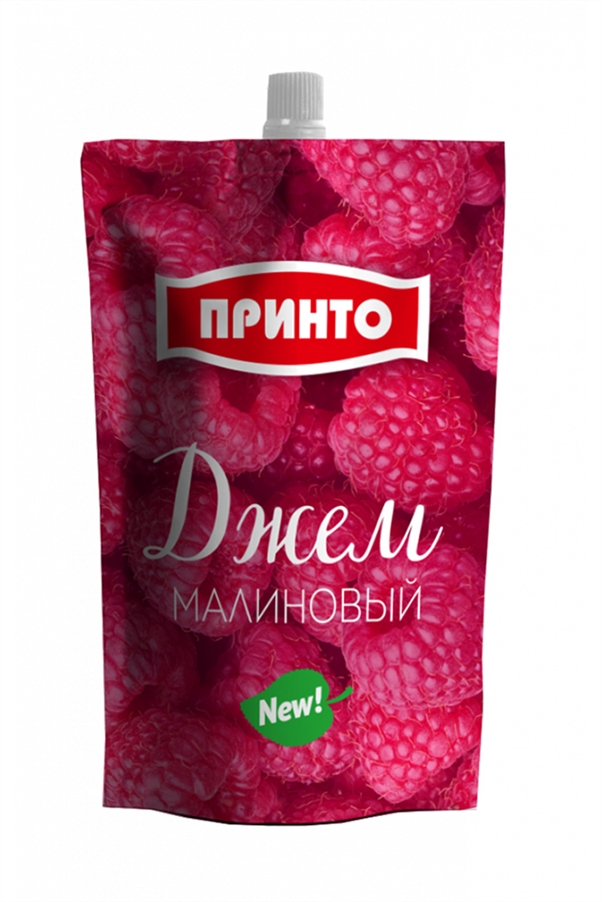 Джем Принто малиновый 200г дой пак