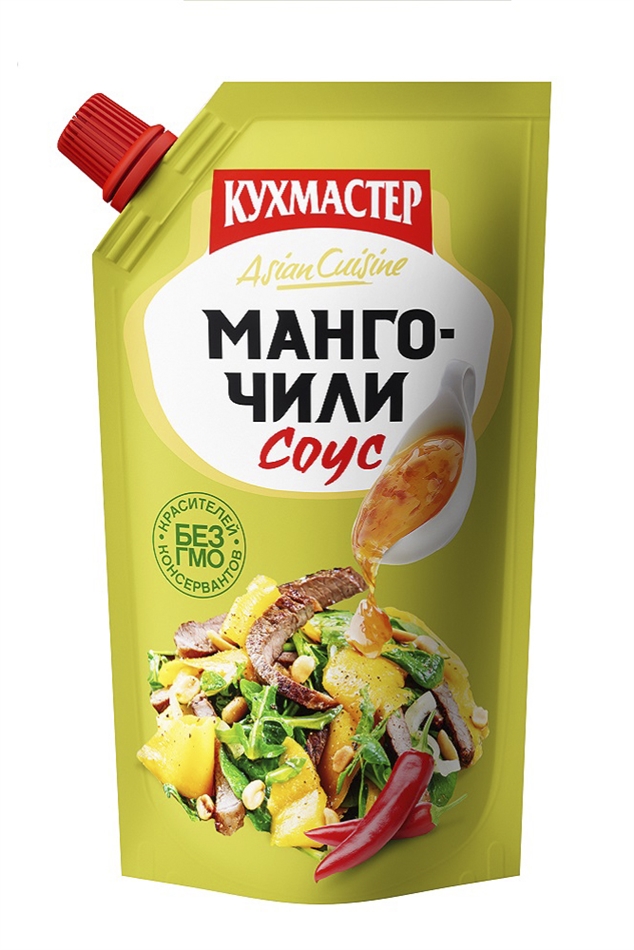 Соус Кухмастер манго-чили дой пак 200г