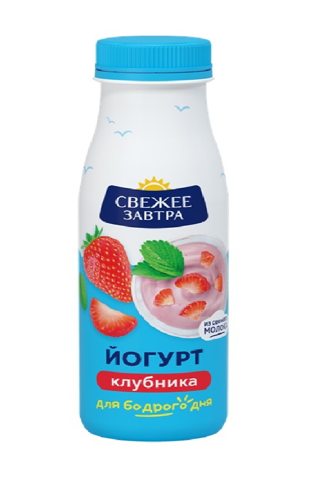 Йогурт пит. Свежее завтра клубника 1,9% 260г
