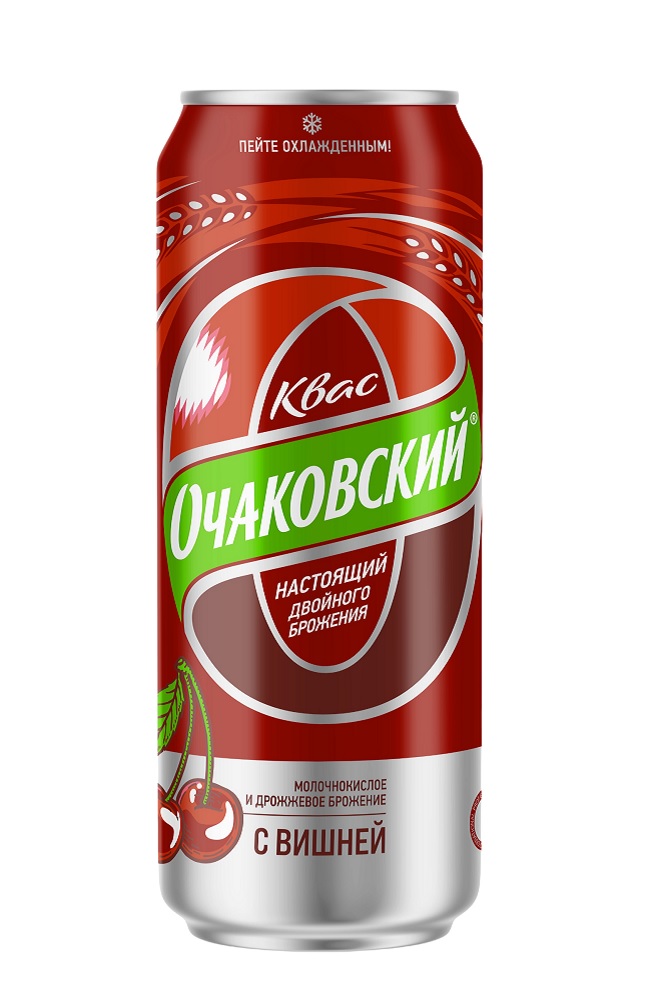 Квас Очаковский с вишней ж/б 0,45л