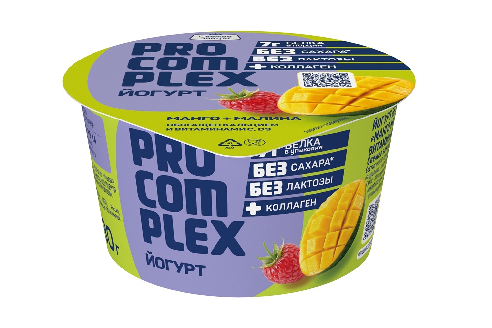 Йогурт Про-комплекс манго/малина 2% 130г