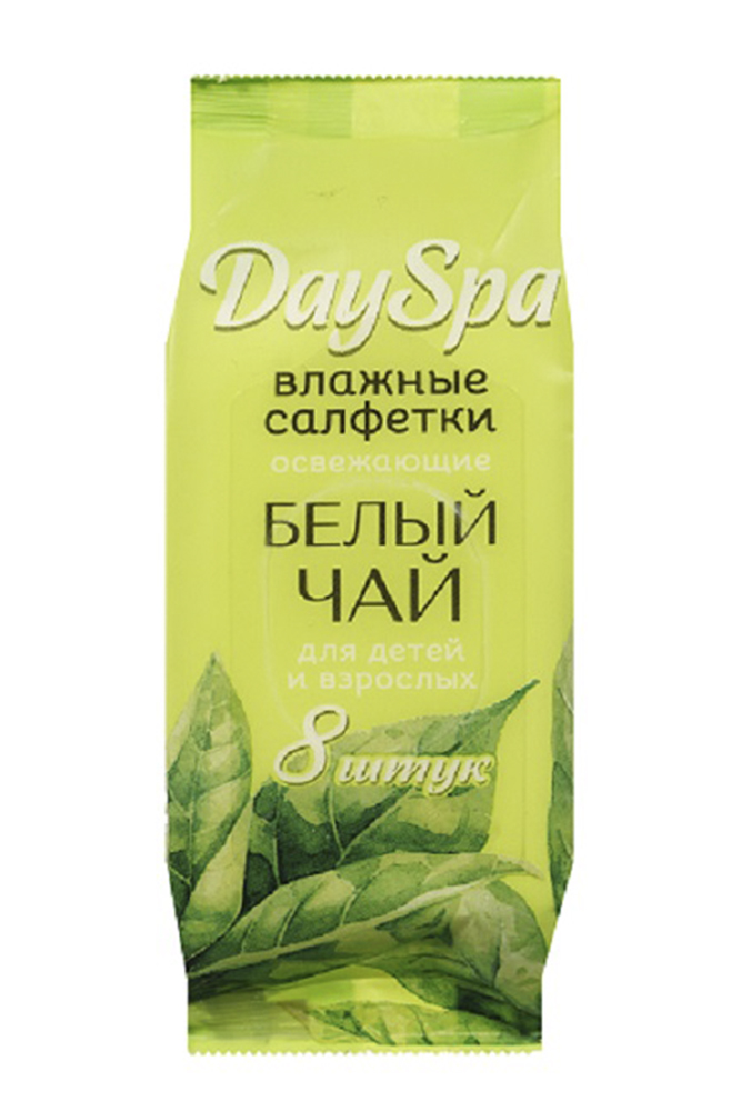 Салфетки влажные Дей Спа Белый Чай 8шт