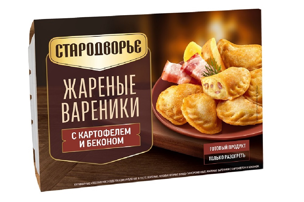 Вареники Стародворье жареные картофель/бекон 200г