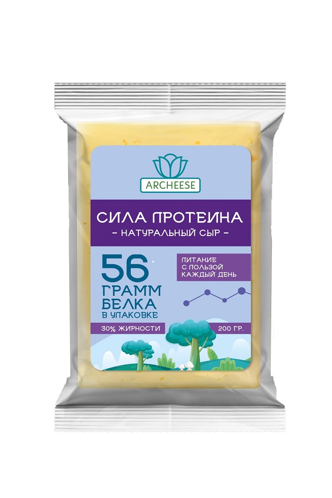 Сыр Арчиз Сила протеина полутвердый 30% 200г