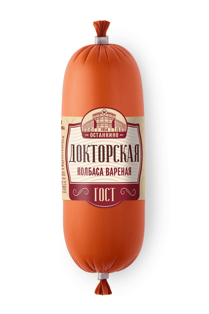 Колбаса Останкино Докторская  ГОСТ вареная 350г