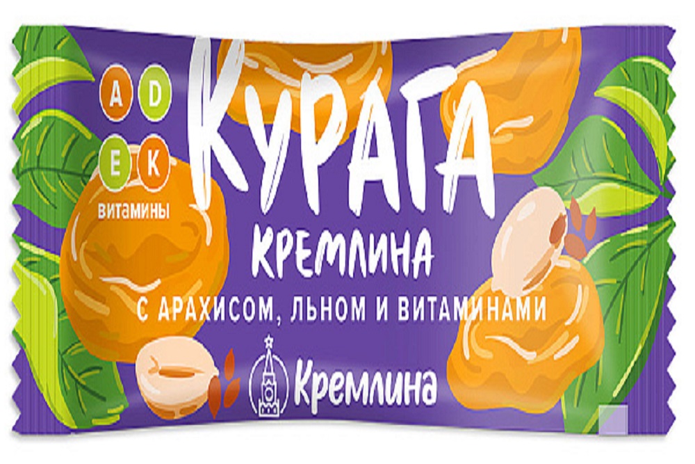 Батончик Курага Кремлина с арахисом льном и витаминами 30г