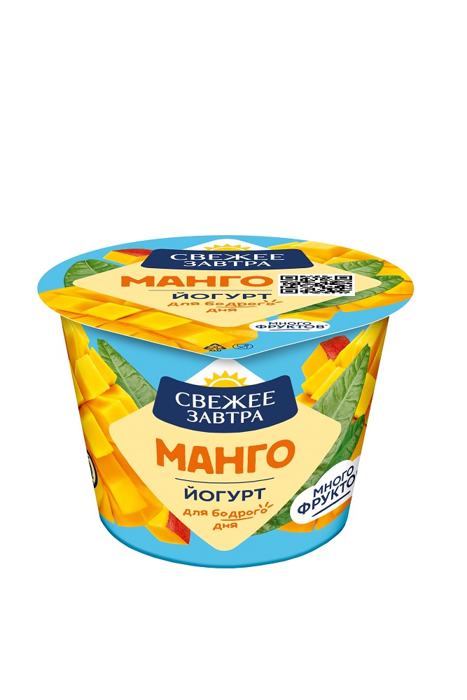 Йогурт Свежее завтра Много ягод манго 2,6% 180г