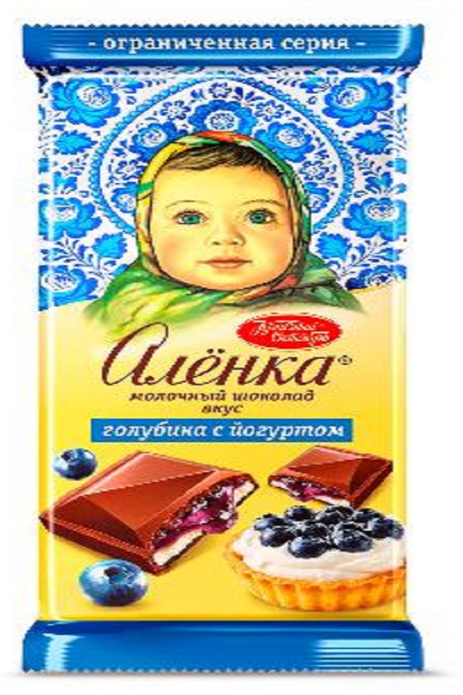 Шоколад Аленка вкус голубика с йогуртом 87г