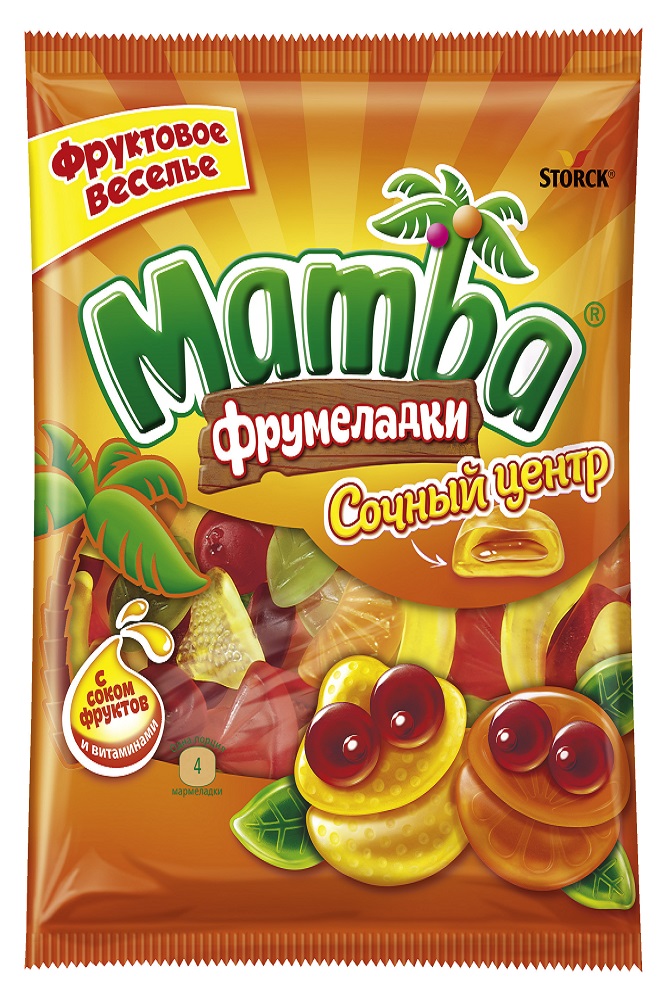 Мармелад жевательный  Мамба Фрумеладки сочный центр 140г