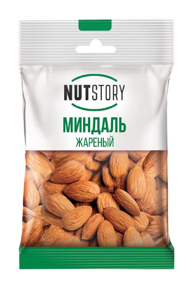 Миндаль Нат Стори жареный 34г