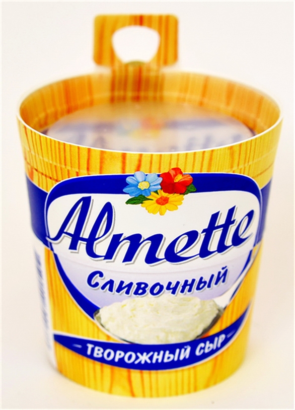Сыр Альметте творожный сливочный 150г