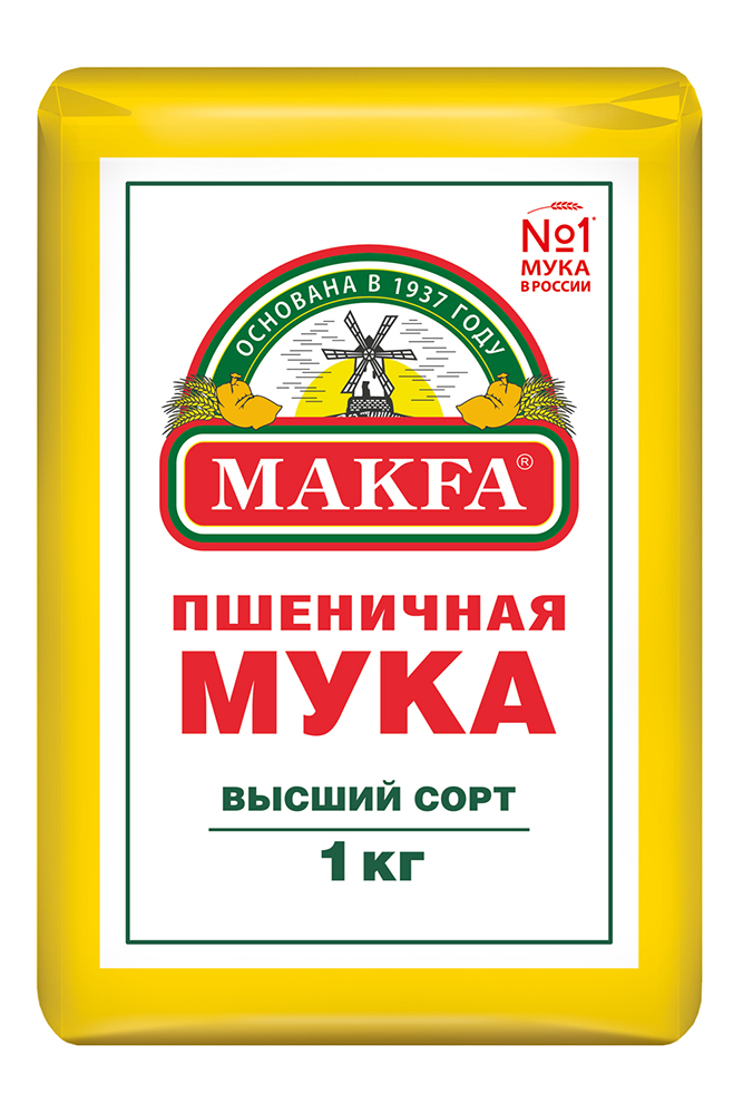 Мука Макфа пшеничная высший сорт 1кг