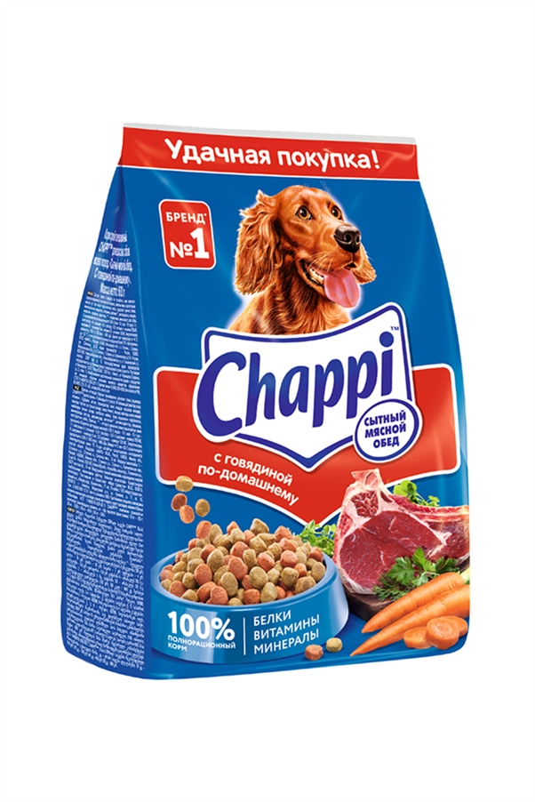 Корм Чаппи для собак говядина 600г