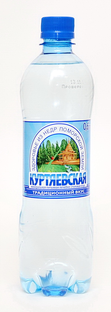Вода Куртяевская минеральная 0,6л