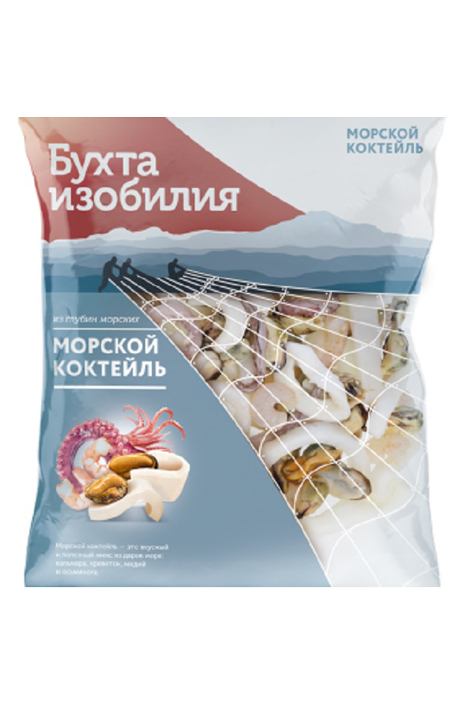 Коктейль морской Бухта Изобилия варёно мороженный 430г
