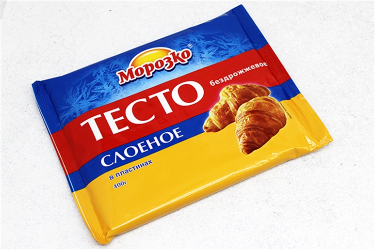 Тесто Морозко слоеное бездрожжевое пластины 400г