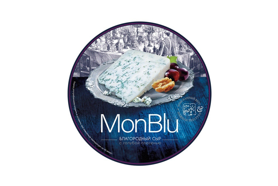 Сыр МонБлан с голубой благородной плесенью 50% круг
