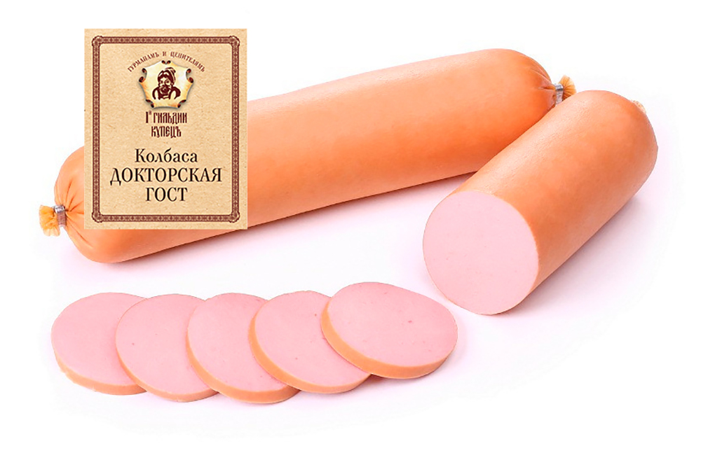 Колбаса Докторская вареная ГОСТ целофан Первой Гильдии Купецъ
