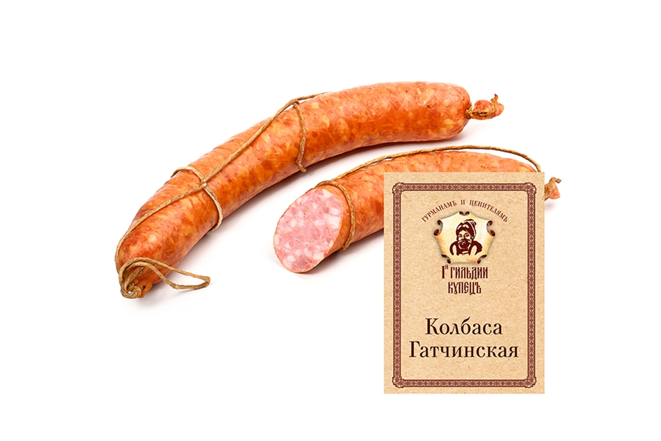 Колбаса Первой Гильдии Купецъ Гатчинская полукопченая