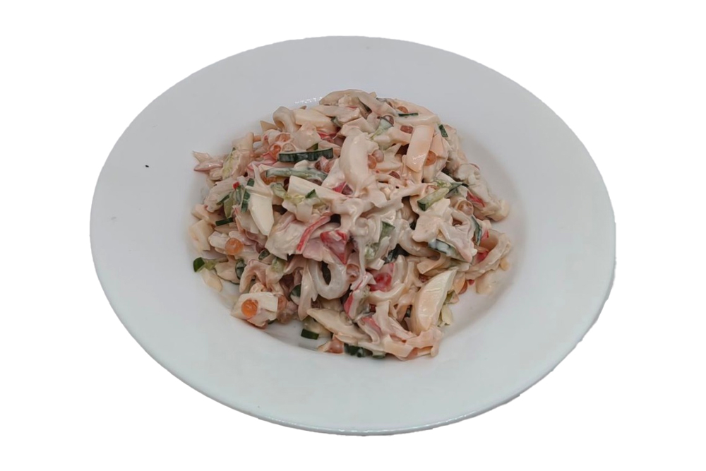Салат с кальмаром