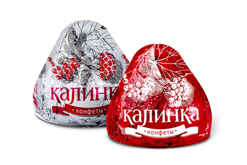 Конфеты Калинка с малиной и орехами