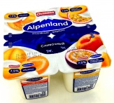 Йогуртный продукт Альпенленд Абрикос Персик Маракуйя 7,5% 95г