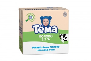 Молоко Тема детское 3,2% 0,5л