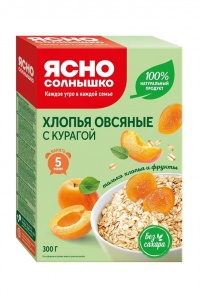 Хлопья Ясно Солнышко курага 300г