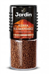 Кофе Жардин Кения Килиманджаро натуральный растворимый сублимированный ст/б 95г