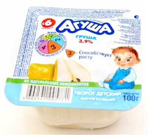 Творог Агуша груша 100г