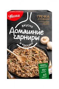 Крупа гречневая Увелка с грибами 2х150г