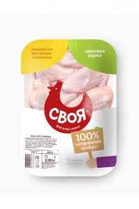 Крыло цыпленка бройлера охлажденное лоток Своя