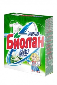 Порошок стиральный Биолан Белые цветы автомат 350г