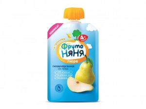 Пюре ФрутоНяня груша 90г
