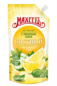 Соус майонезный Махеев постный 30% 190г