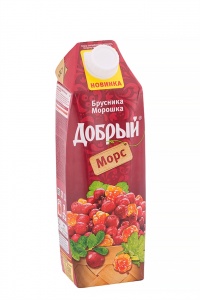 Морс Добрый брусника/морошка 1л