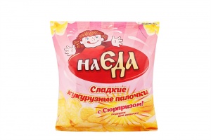 Палочки кукурузные НаЕда для девочек с сюрпризом 60г
