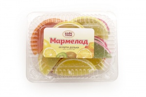 Мармелад Кофетайм Дольки ассорти лимон апельсин киви 270г