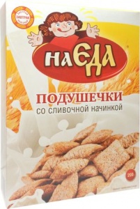 Завтрак Наеда Подушечки сливочные 200г