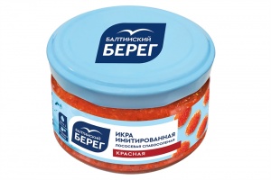 Икра лососевая Балтийский Берег красная имитация ст/б 220г