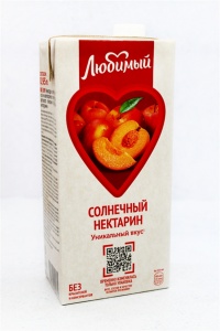 Нектар Любимый Солнечный нектарин яблоко персик нектарин с мякотью 0,95л