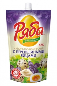 Майонез Ряба с Перепелиными яйцами 67% 372г