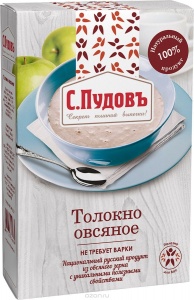 Толокно С.Пудов овсяное 400г